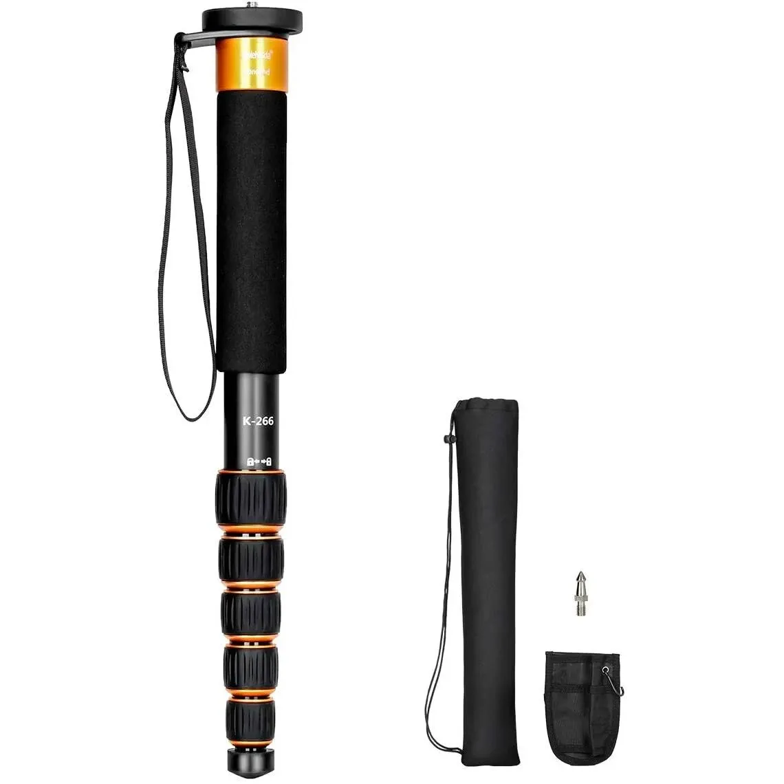 Koolehaoda 6-Section Monopod Compact Portable Photography Aluminum Alloy Unipod ...