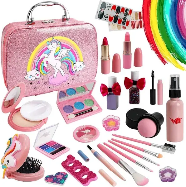 For Ideahome Kids Washable Makeup Girl Toys - Kids Makeup Kit For Girl, Real Make ...