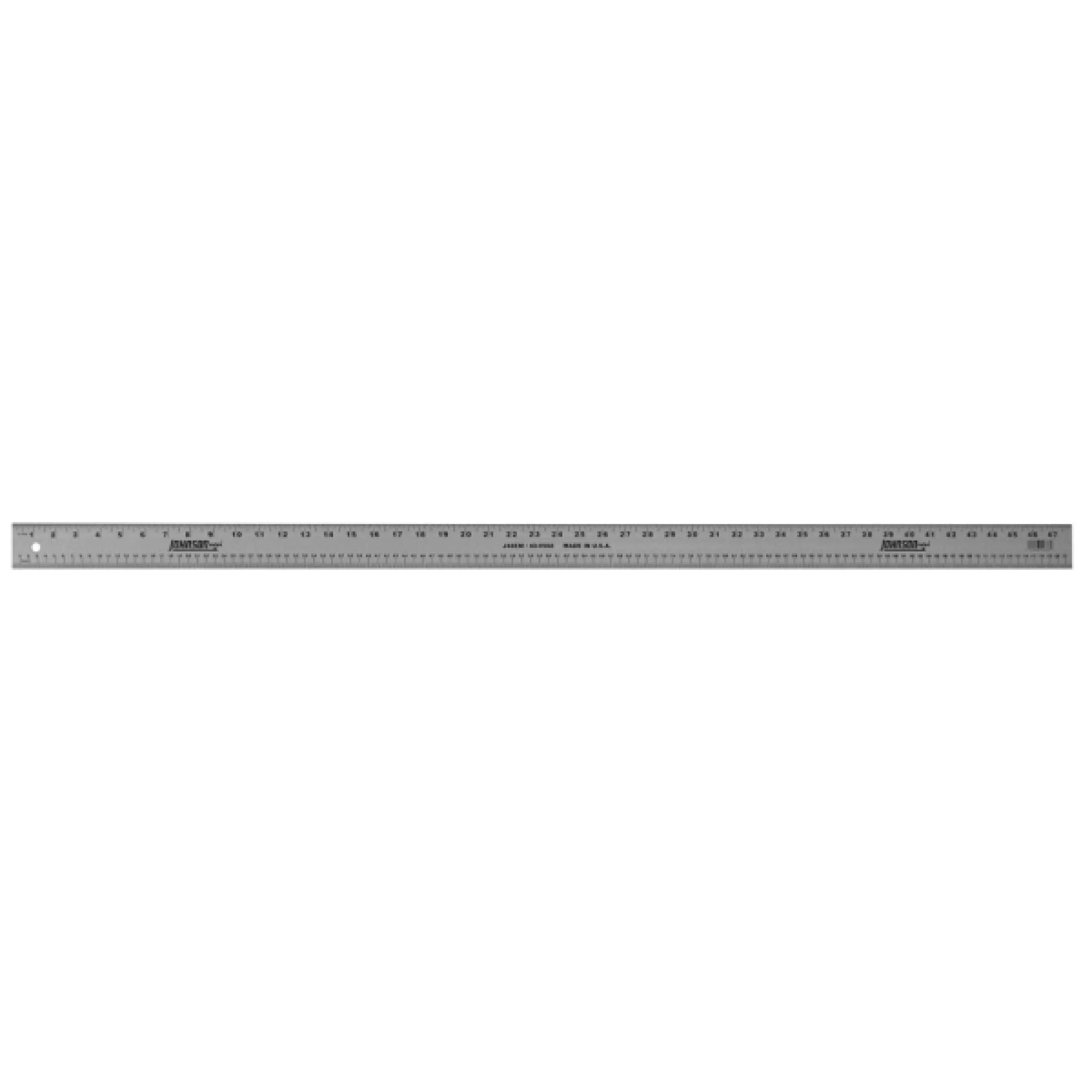 Johnson Level &amp; Tool J48EM Inch/Metric Straight Edge 48 Silver 1 Ruler