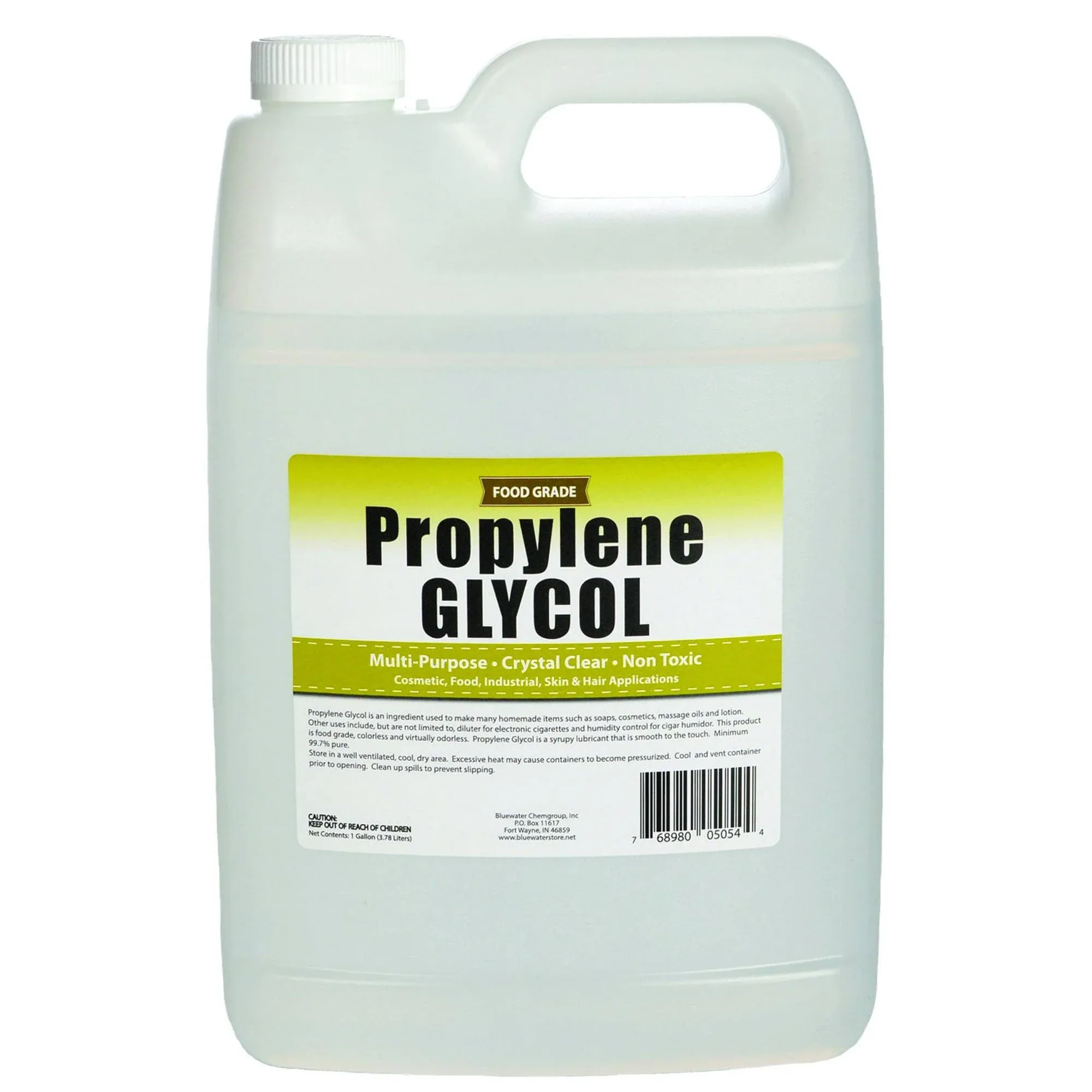 Propylene Glycol - 1 Gallon - USP Certified Food Grade - Highest Purity, Humectant, Fog Machine, Humidor & Antifreeze Solution, Contains Zero Alcohol