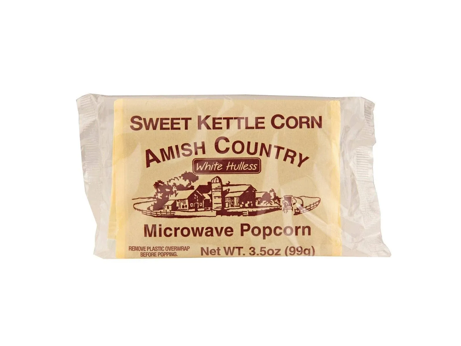 Popcorn Sweet Kettle Corn White Hulless  (Microwavable)