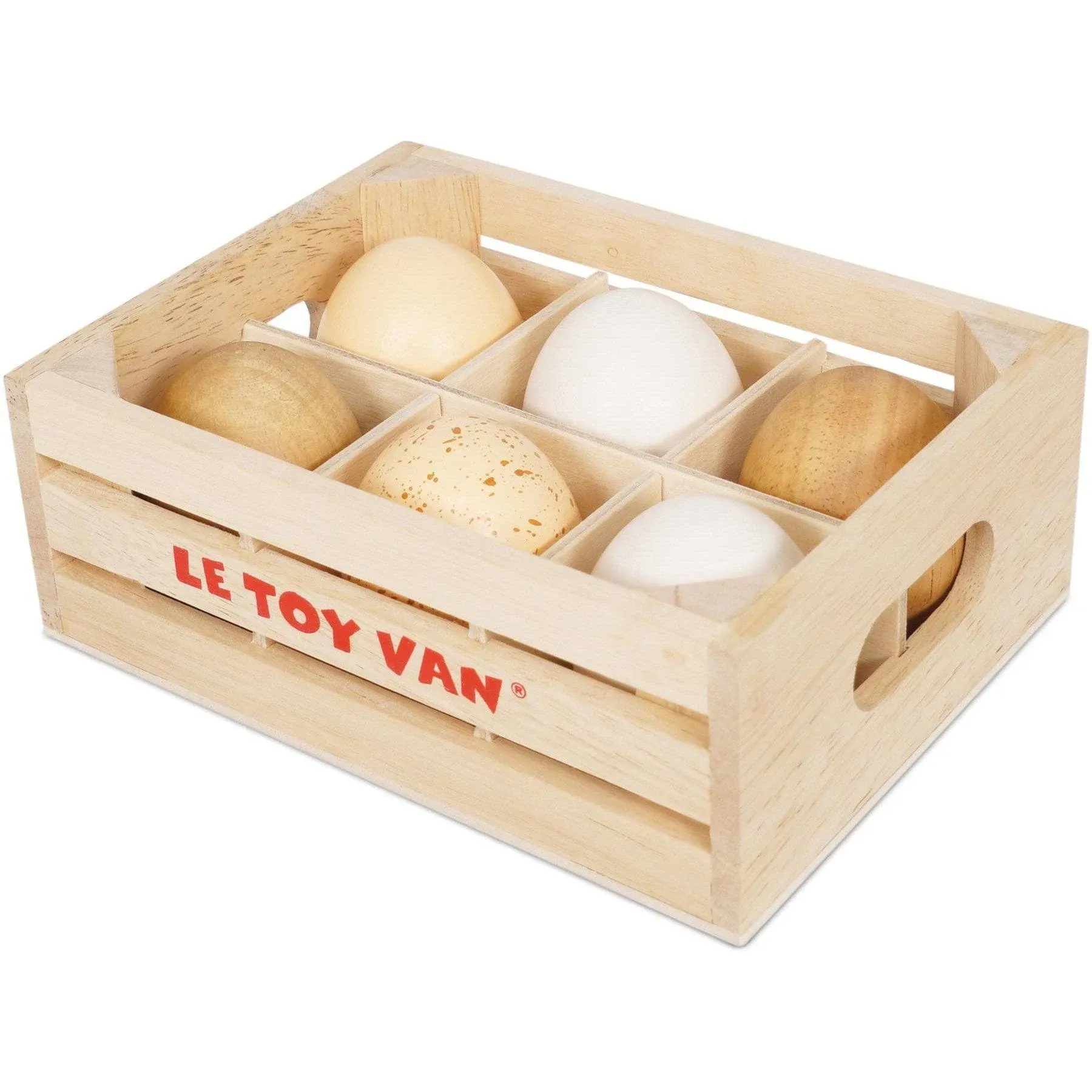 Le Toy Van Farm Eggs Half Dozen Crate