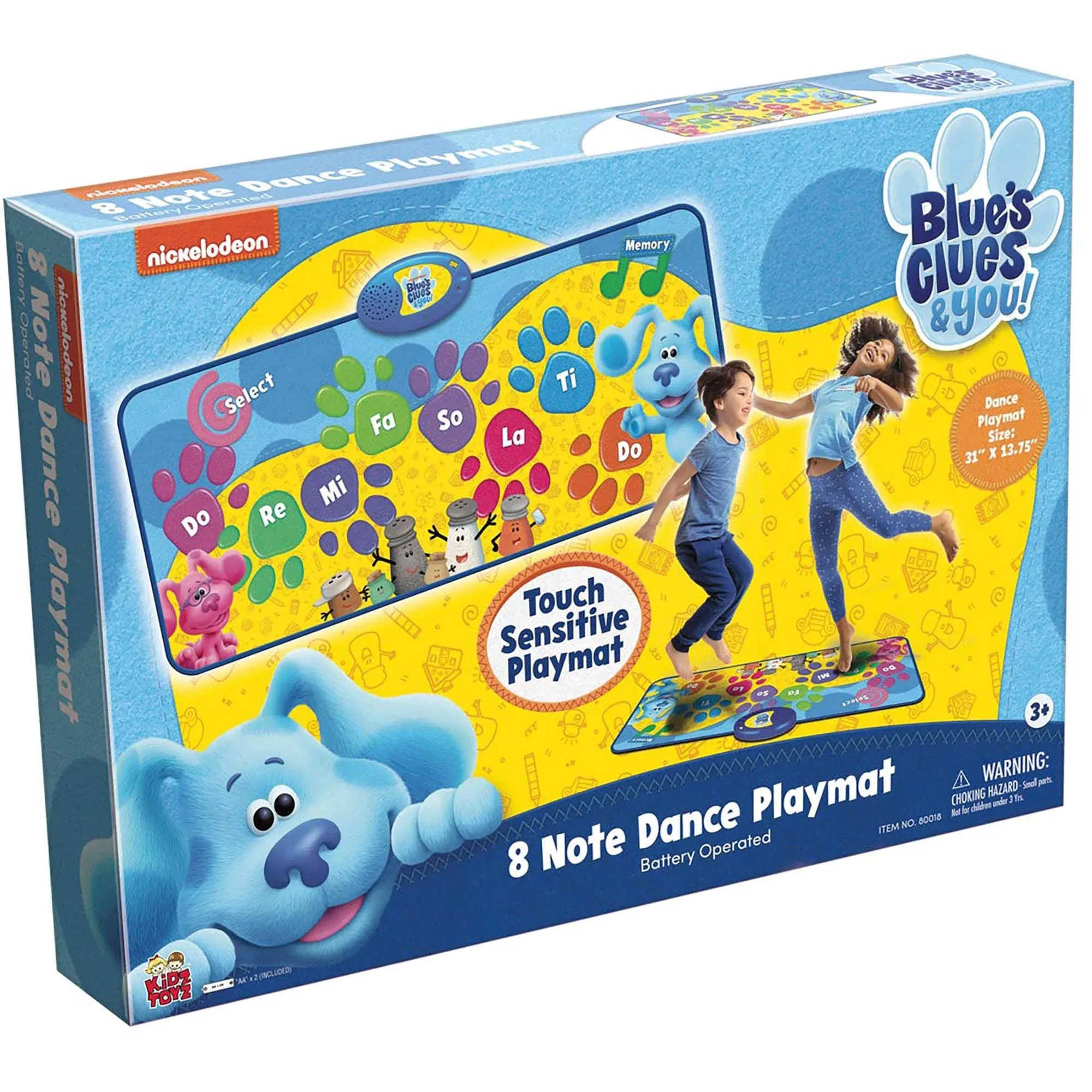 Blue's Clues & You 8 Note Dance Playmat - Includes 4 Sounds & Memory Game Options ...