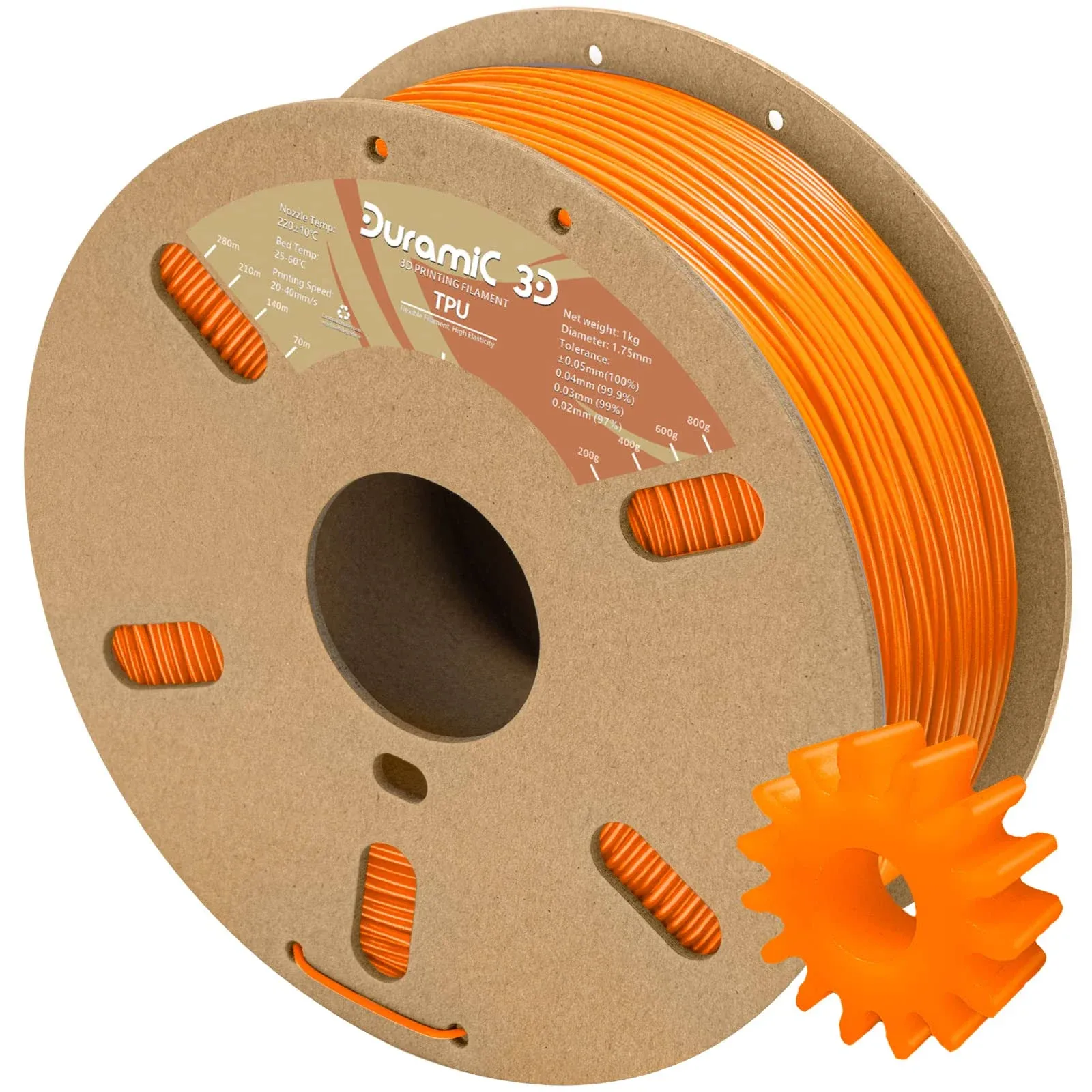 DURAMIc 3D TPU Filament 175mm TPU Flexible Filament 95A