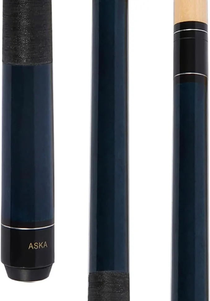 ASKA Short Kids Cue Stick, Canadian Hard Rock Maple, 13mm Hard Tip