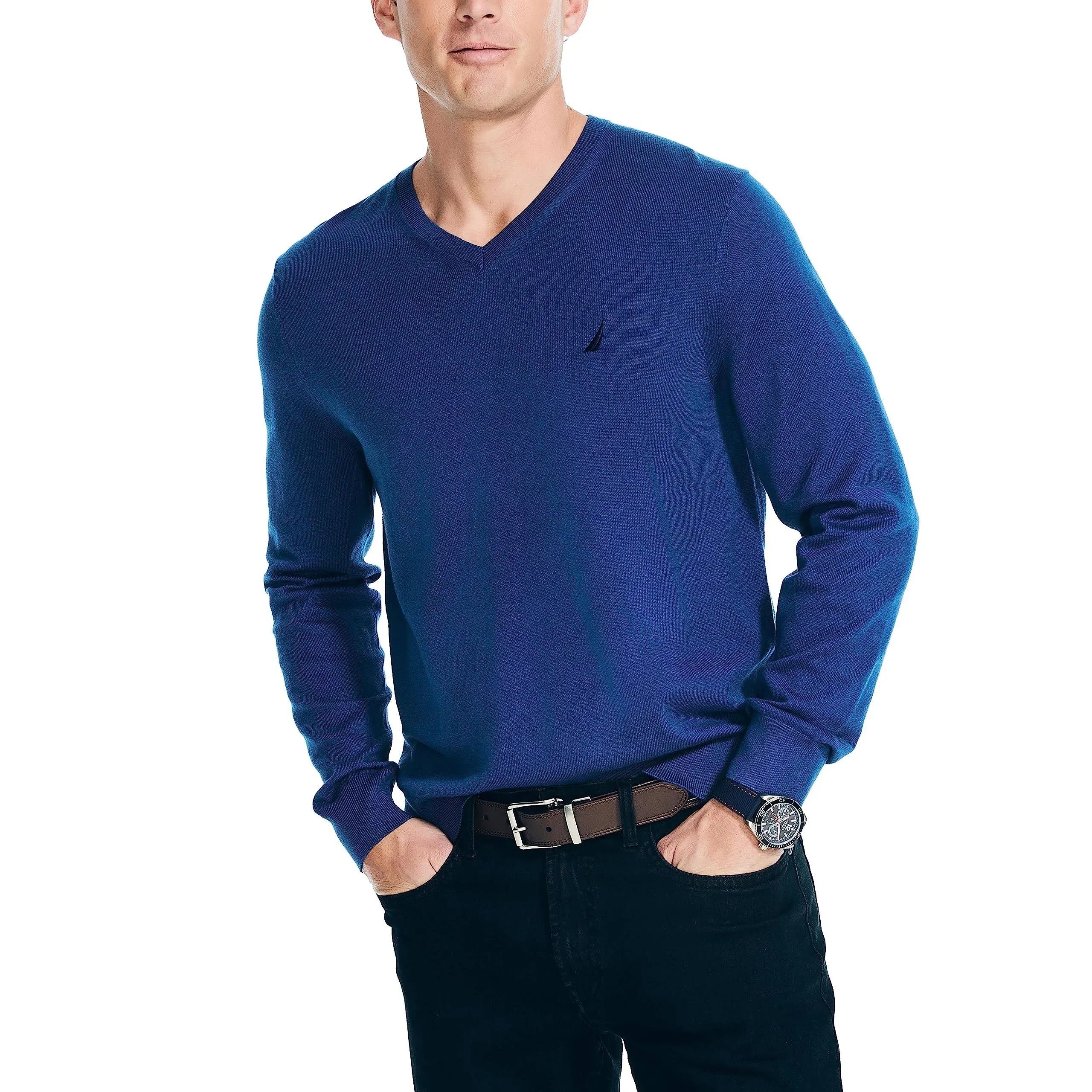 Nautica Men's Navtech V-Neck Sweater