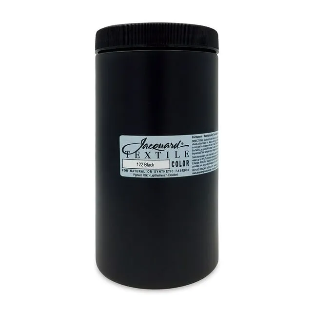 Jacquard Textile Color - Black, 32 oz jar