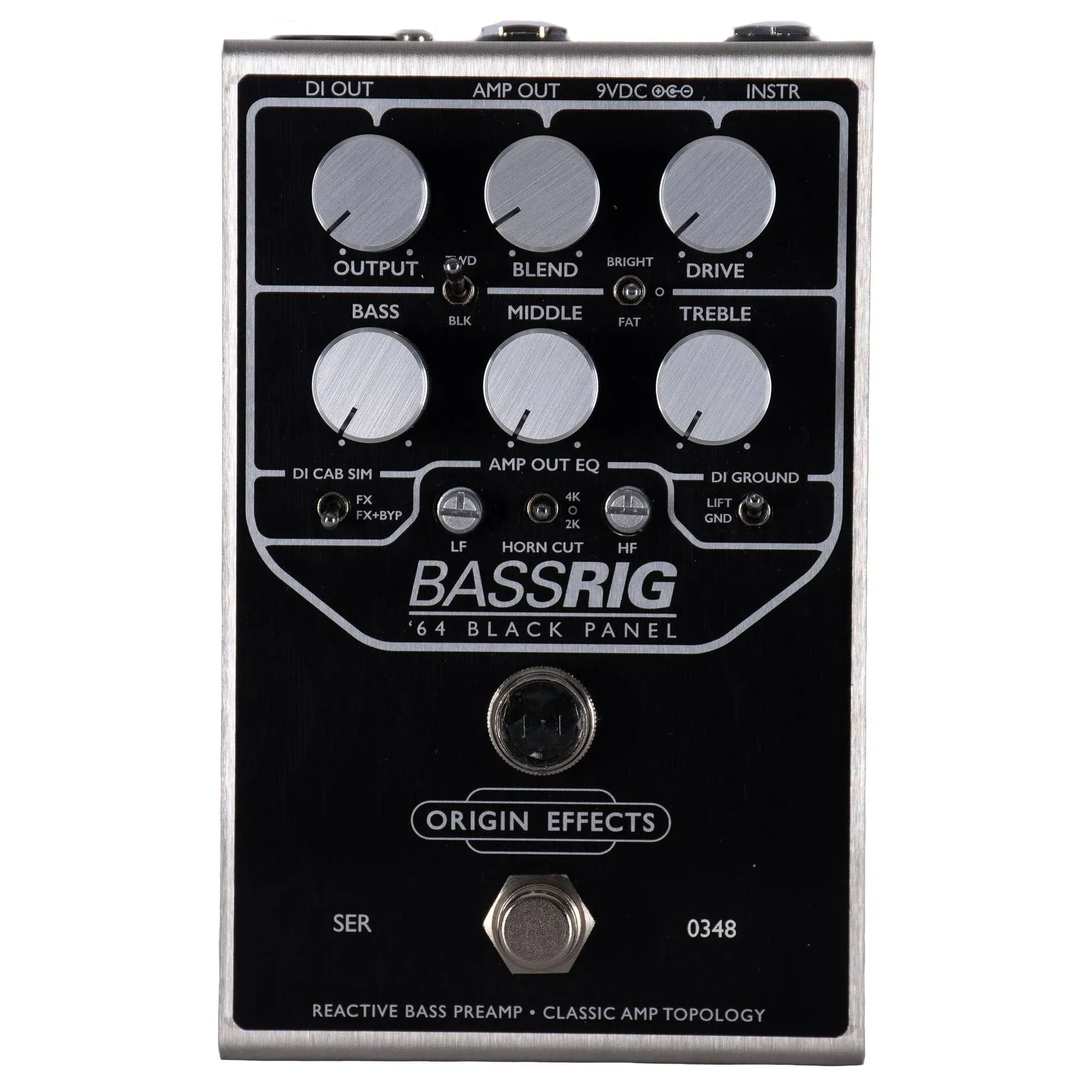 Origin Effects BASSRIG 64 Black Panel Preamp