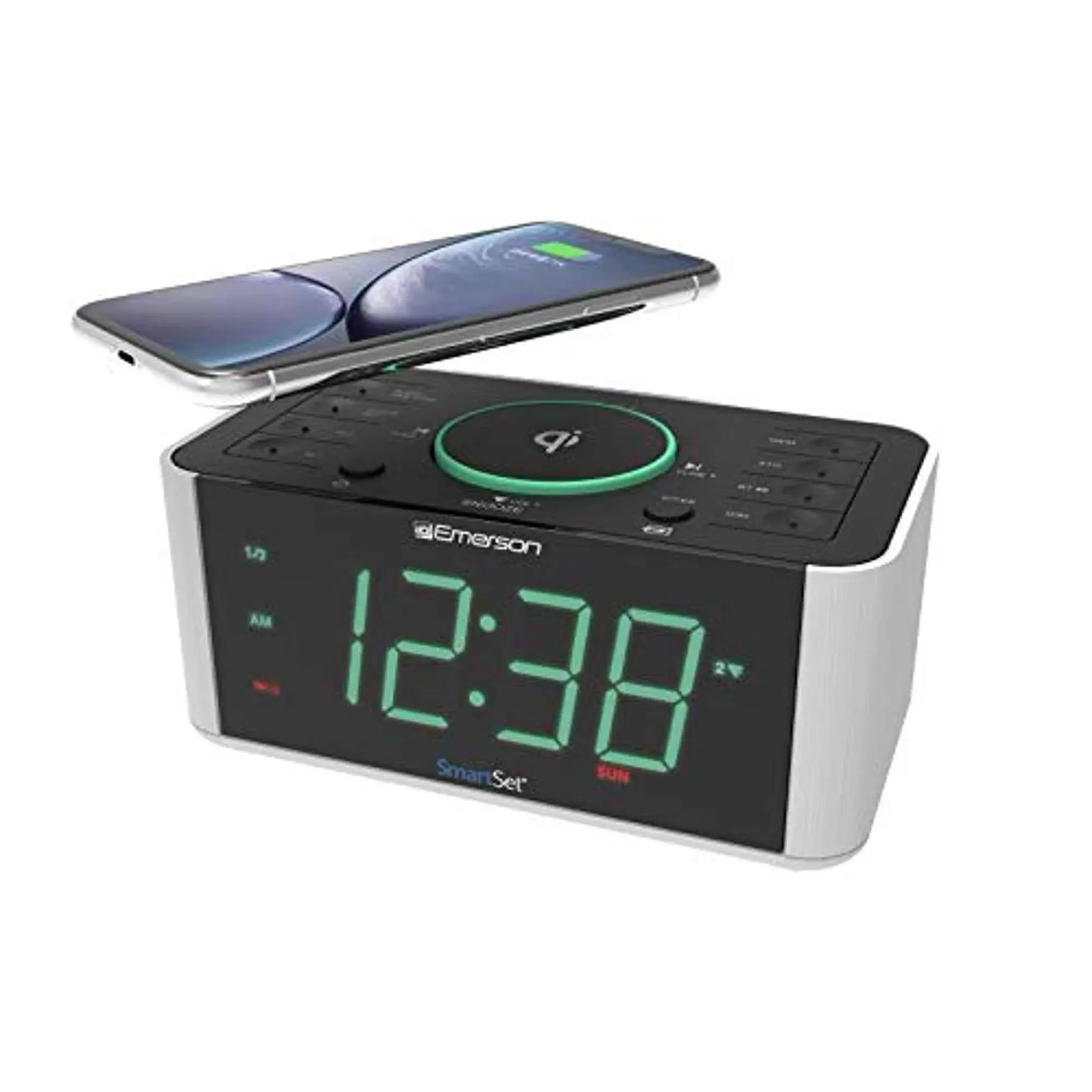 Emerson Alarm Clock Radio and Wireless Phone CH arger