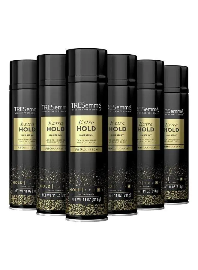 TRESemmé Extra Hold Hairspray Pack of 6 with Pro Lock Tech For 24H Frizz Control 11 oz