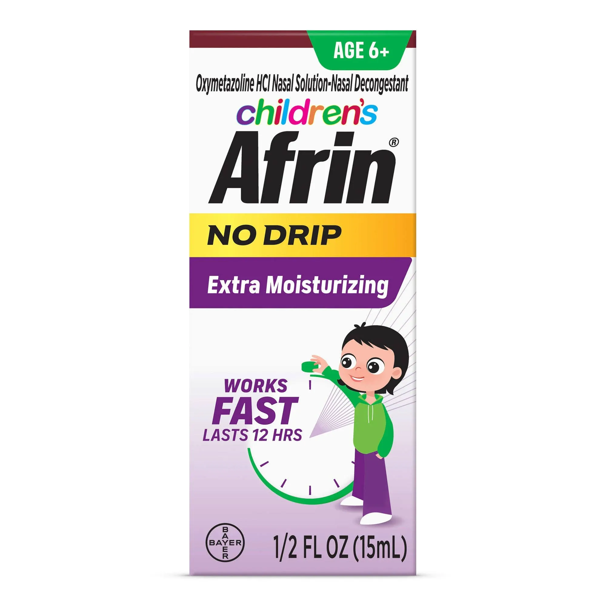 Afrin Children's No Drip Extra Moisturizing Stuffy Nose Pump Mist