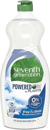 Seventh Generation® Free/Clear Natural Dish Liquid, 19 oz (1.19 lb) (SEV44986EA)