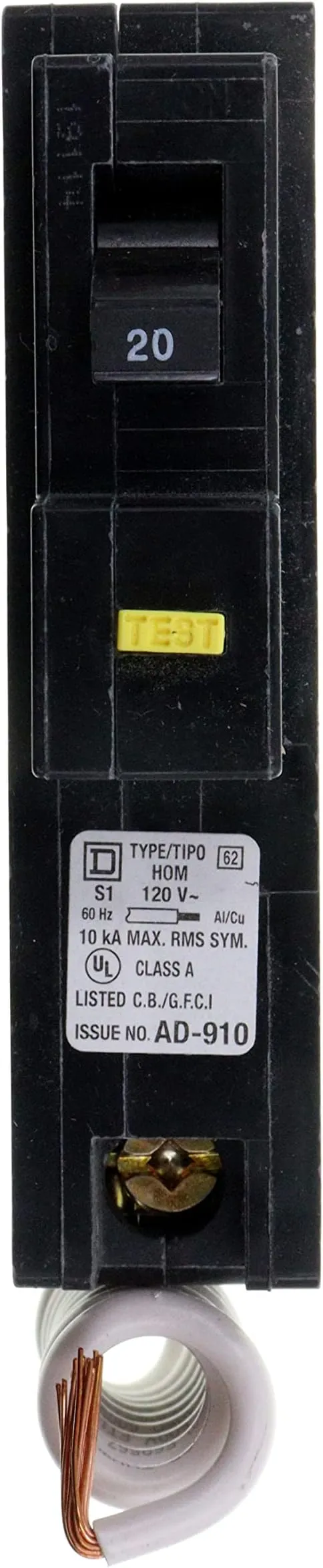 Square D Circuit Breaker HOM120GFI