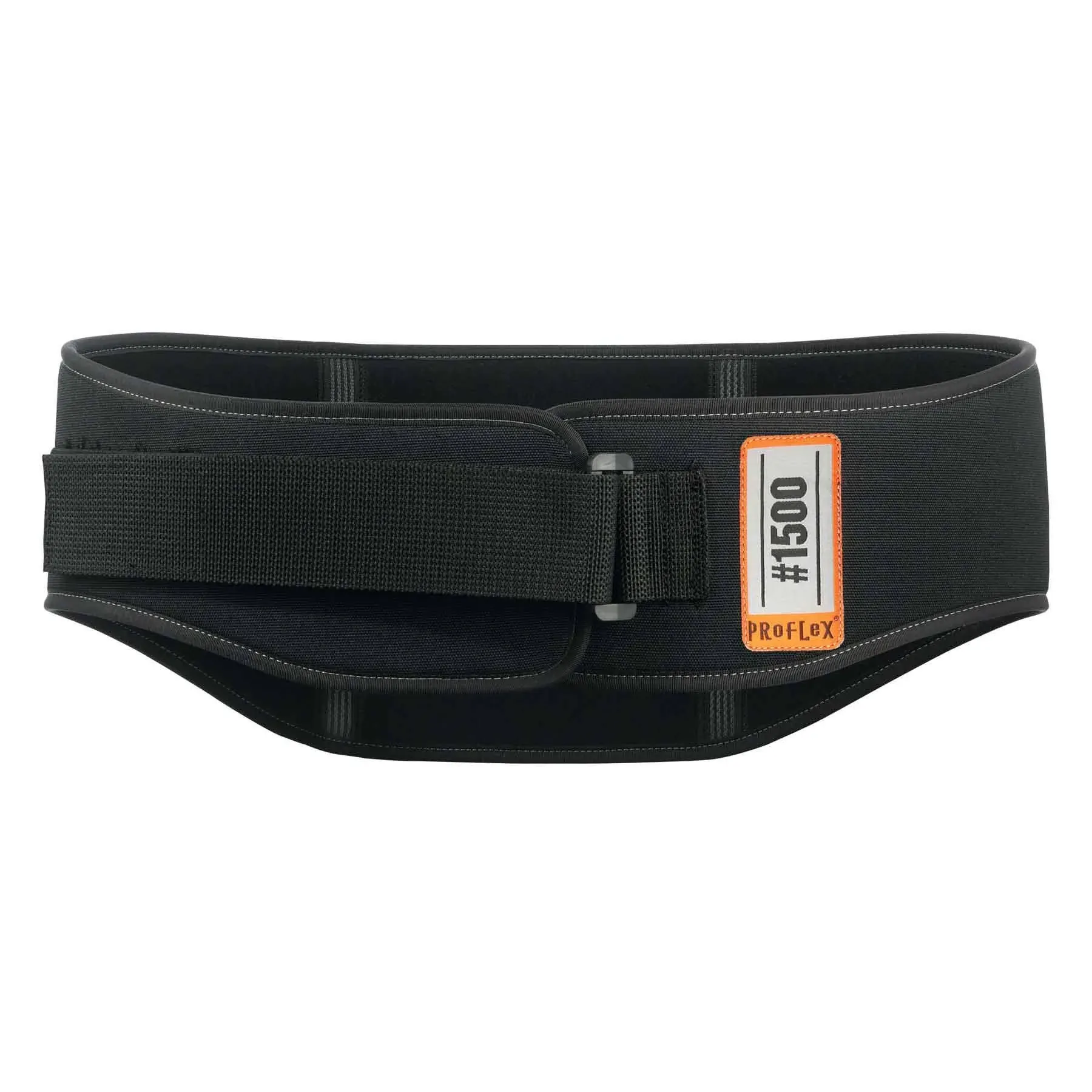 Ergodyne ProFlex 1500 Weight Lifters Style Back Support Belt, X-Large, Black