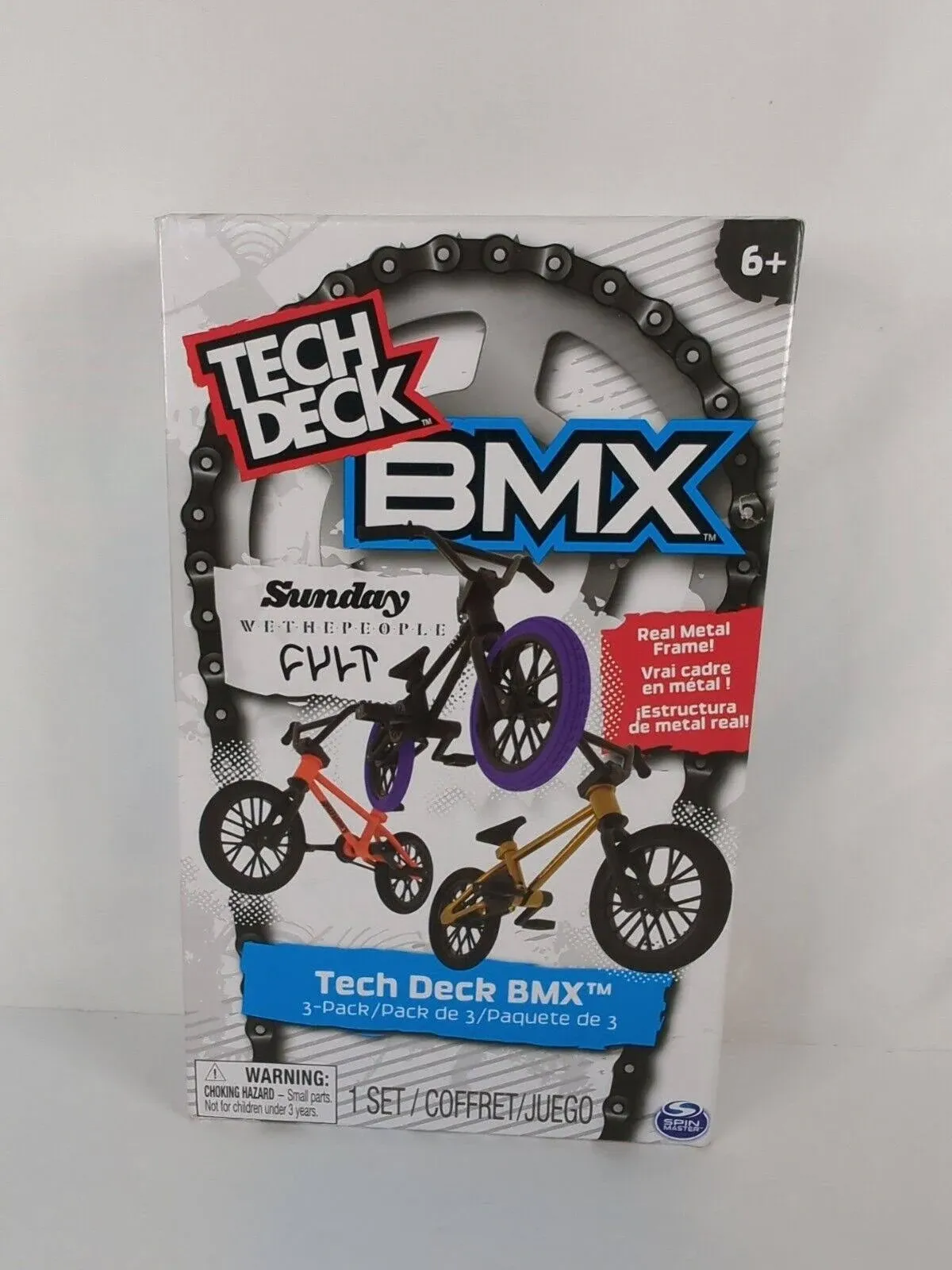 Tech Deck, BMX Finger Bike 3-Pack, Collectible and Customizable Mini BMX Bicycle ...