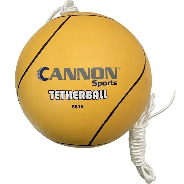 Cannon Sports Tetherball and Rope Set for School Playground, Backyards, Recess, & Kids (Yellow)