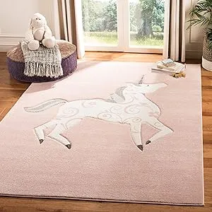 Carousel Unicorn Kids Area Rug