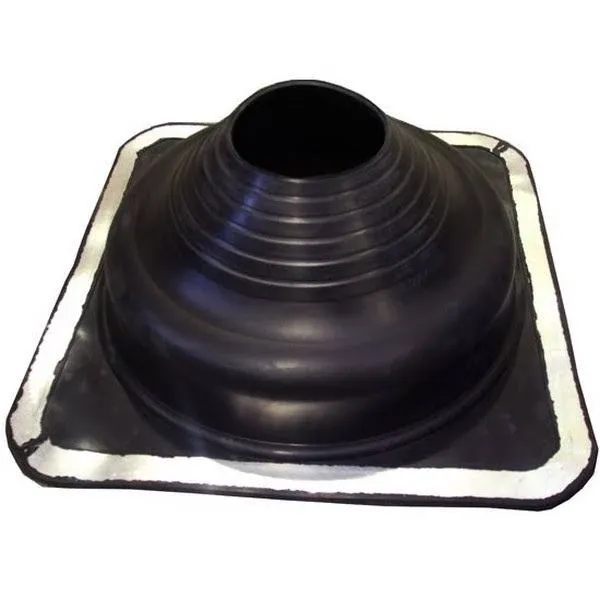 Dektite #6 (dfe106b) Square Black EPDM Flexible Pipe Flashing, Roof Jack, Pipe Boot Flashing Dektite (FOR OD Pipe Sizes 5 - 9 inch)