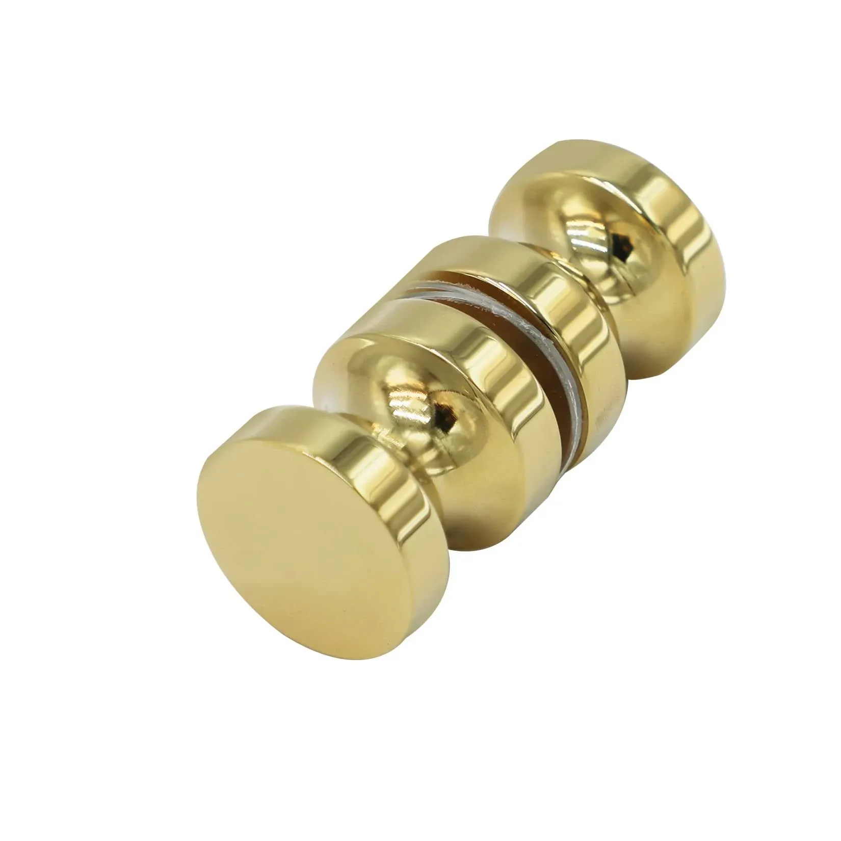 CKB Double Sided Shower Glass Door Knob, Stain Gold with Solid 304 Stainless ...