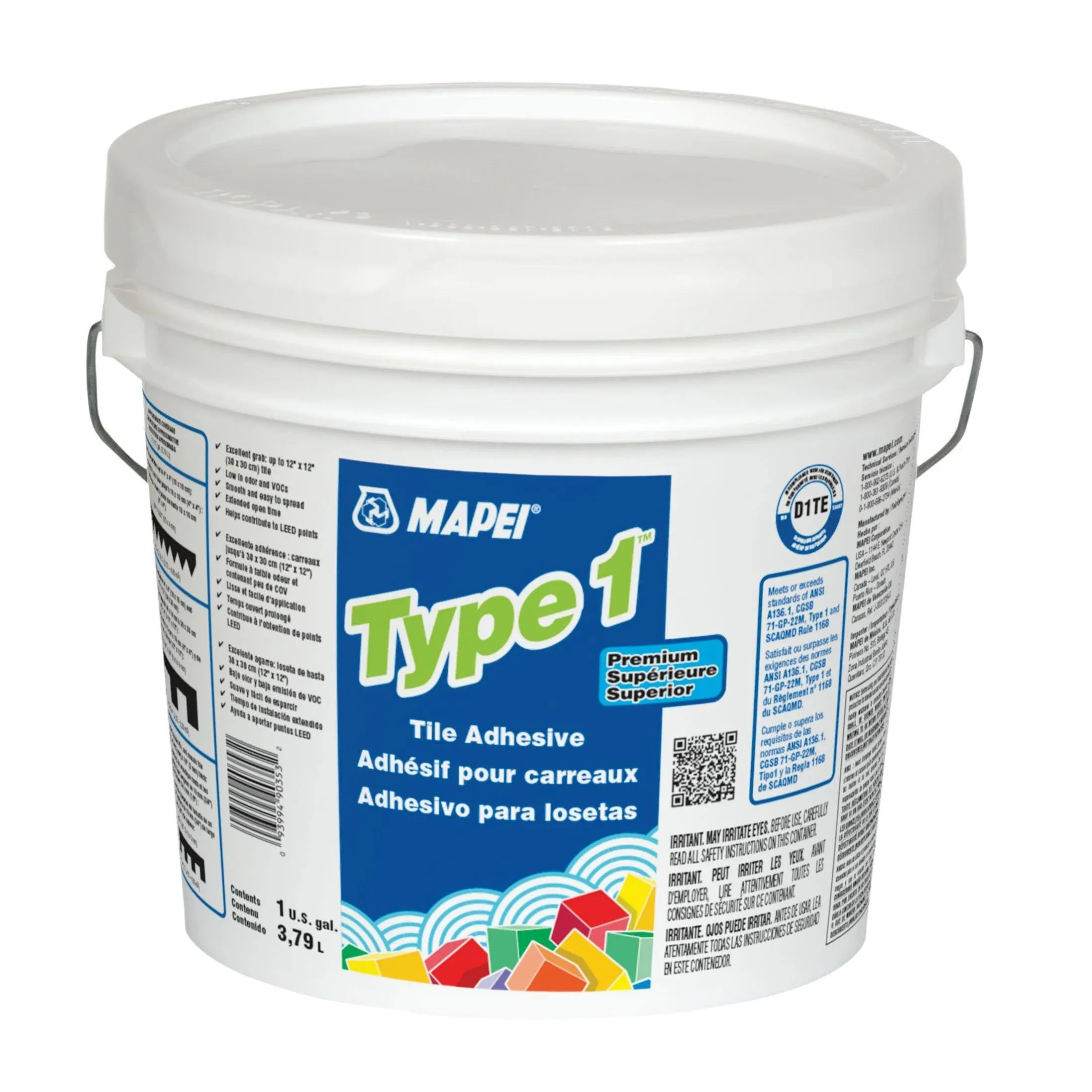 Mapei Type 1 Ceramic Tile Mastic (1-Gallon)