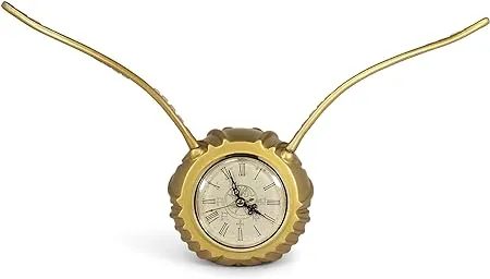 Harry Potter Golden Snitch Replica Resin Desk Clock | 9 x 18 Inches