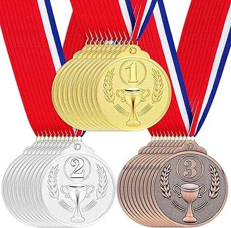 Award Medals Gold Silver Bronze Winner Medals 1st 2nd 3rd Prizes for Competitions