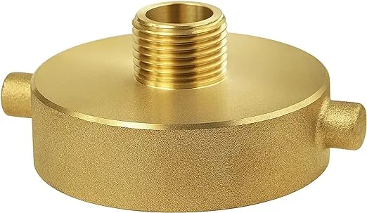 NOVINO Fire Hydrant Hose Adapter 2-1/2" NST/NH Female x 3/4" GHT Male, Brass Fire Hydrant Adapter Fire Equipment Hydrant to Garden Hose Adapter