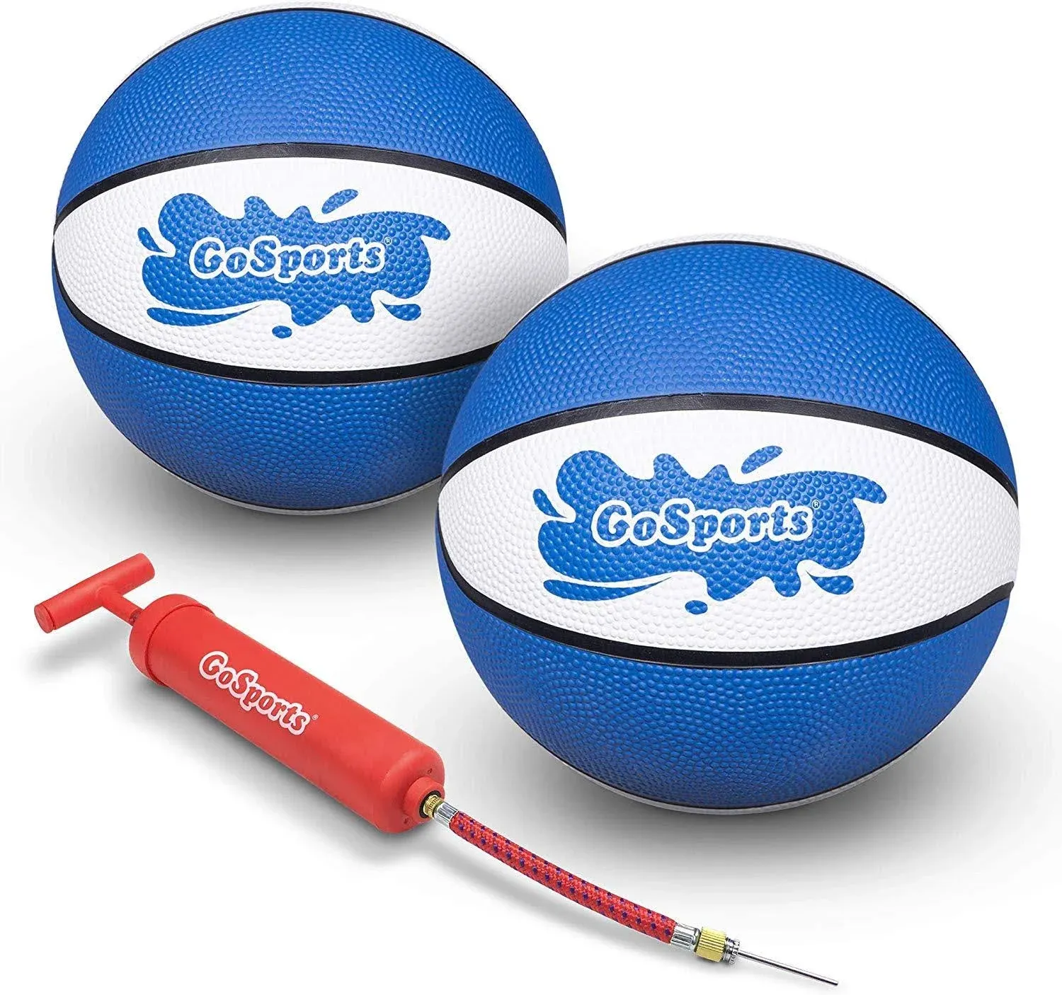 GoSports Water Basketballs 2 Pack - Choose Between Size 3 and Size 6, Great for Swimming Pool Basketball Hoops