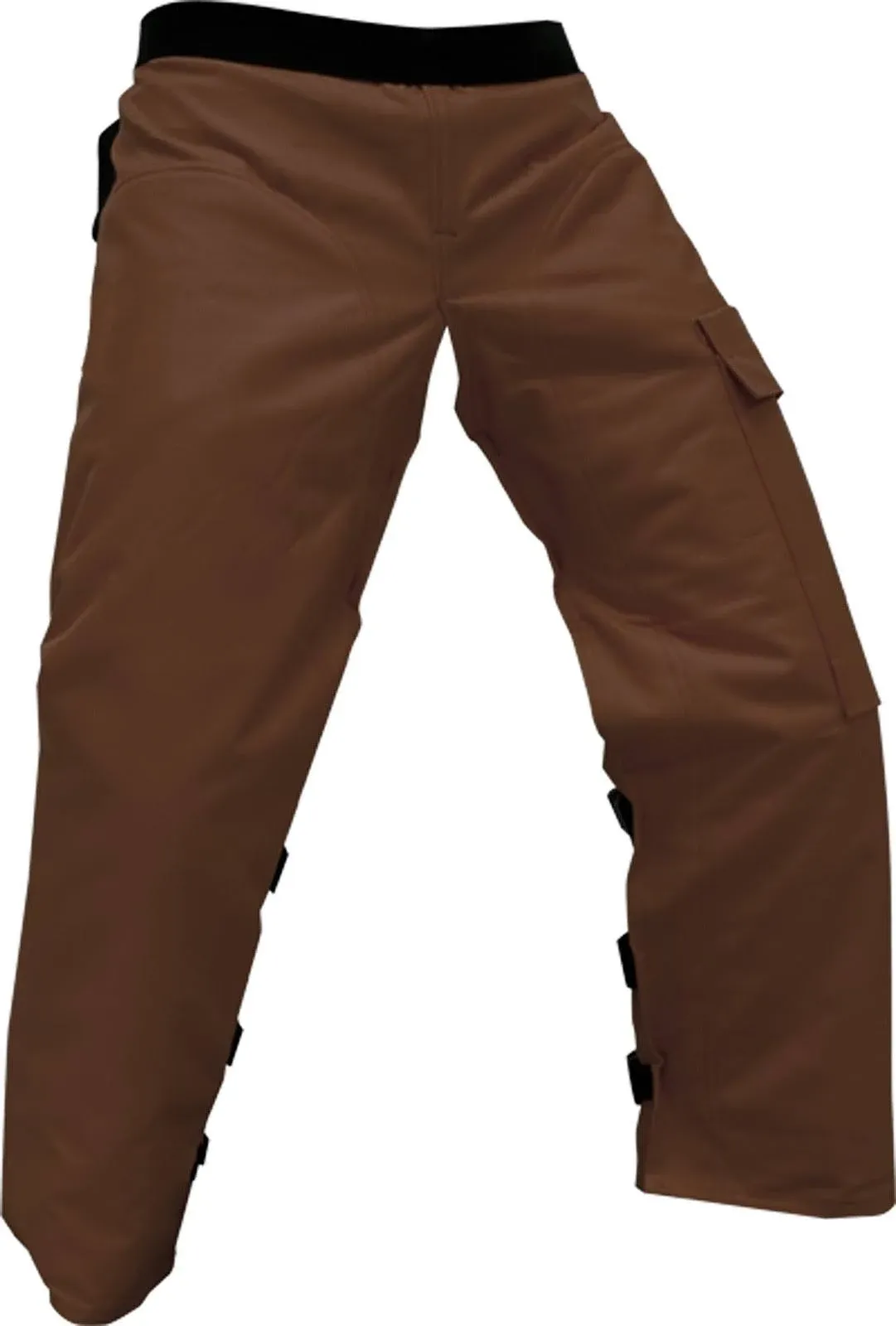 Forester Chainsaw Apron Chaps with Pocket, Brown 37" Length