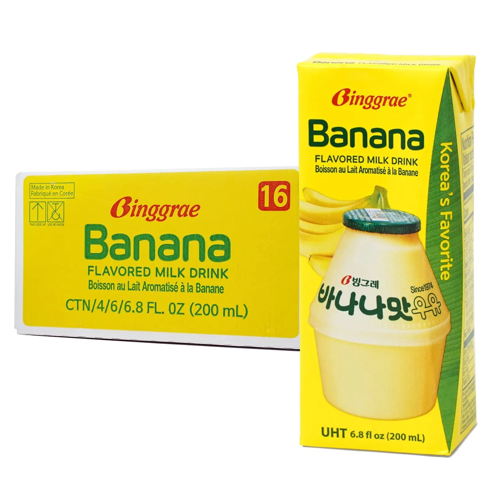 Binggrae Banana Flavored Milk Drink - 200 Milliliters - Mr. Pina - Delivered by ...