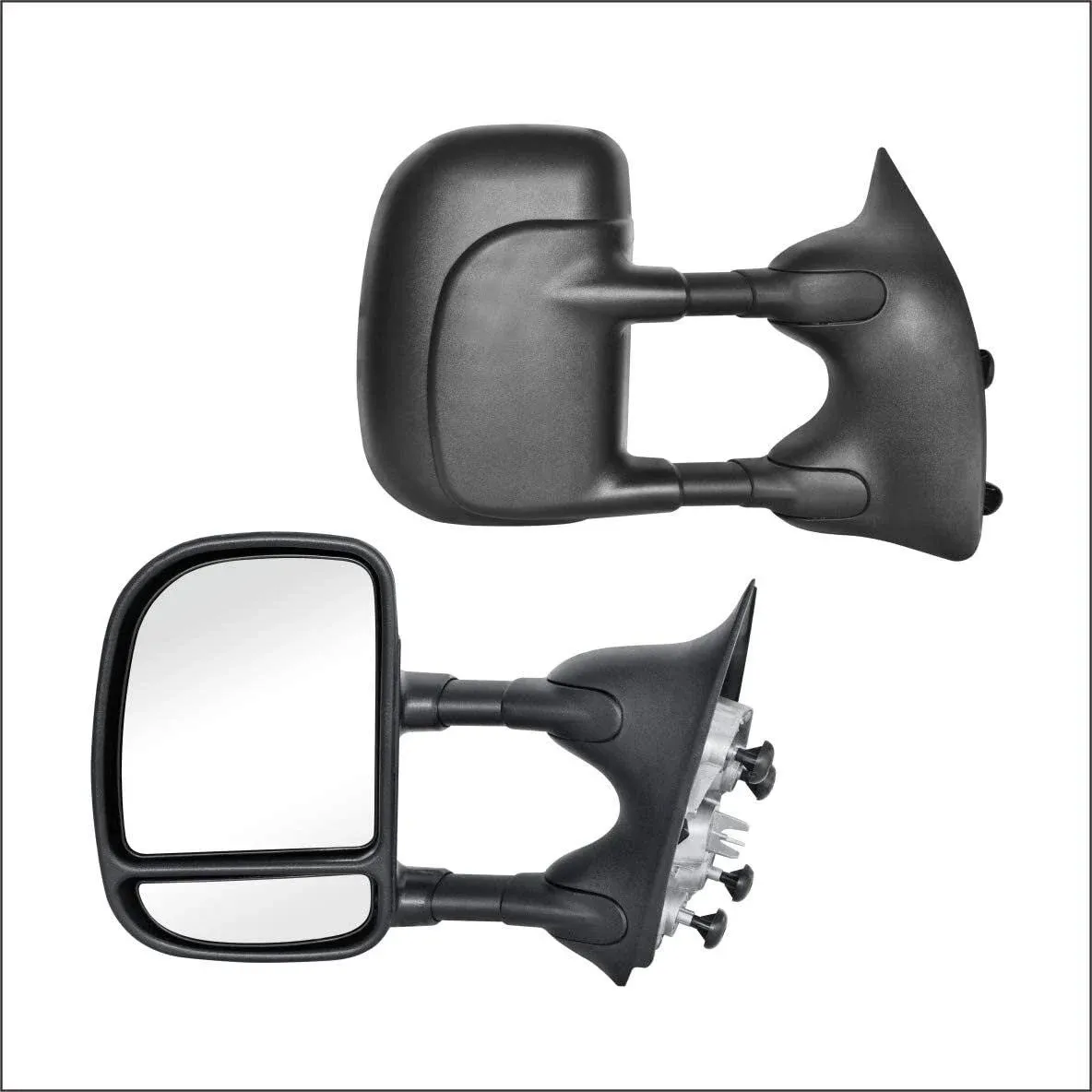 Perfit Zone Towing Mirrors Replacement Fit for 1999-2016 F-250 F-350 F-450 F-550