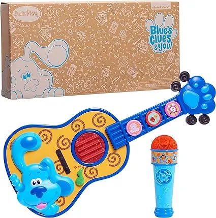 Blue's Clues & You! Sing-Along Guitar and Microphone 2-Piece Pretend Play Set ...