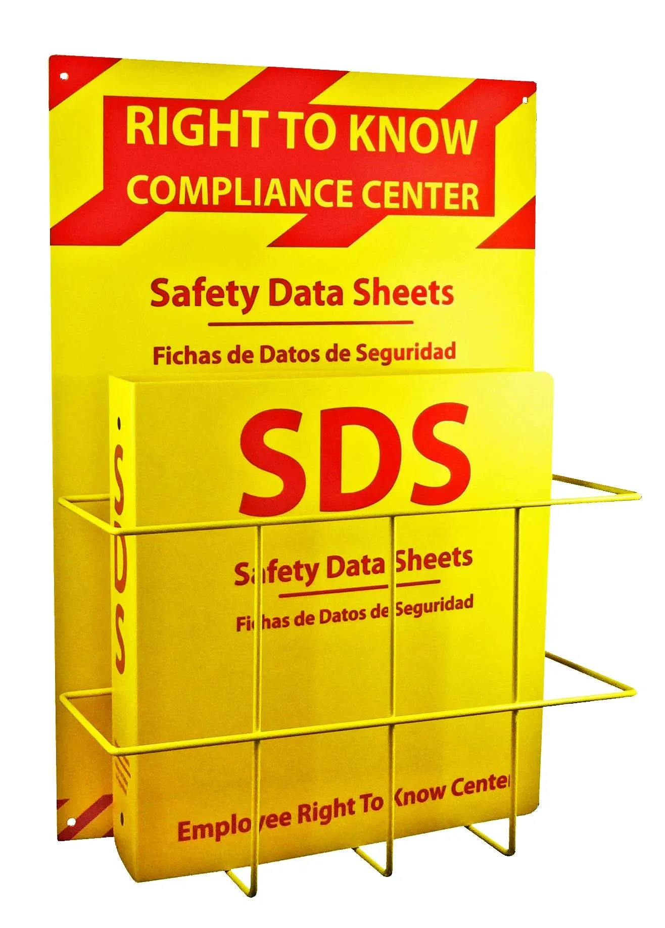 SDS Compliance Center - Bilingual Right to Know Station - 2" Binder with Wall Mount