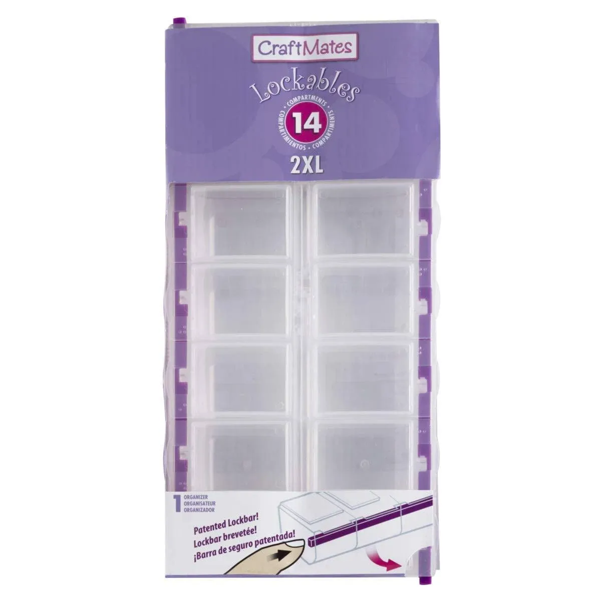 Craft Mates Bead Organizer and Plastic Storage Containers for Crafts, Buttons ...