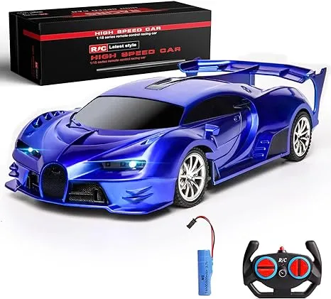  Remote Control Car 2.4Ghz Rechargeable High Speed 1/18 RC Cars Toys for Boys 