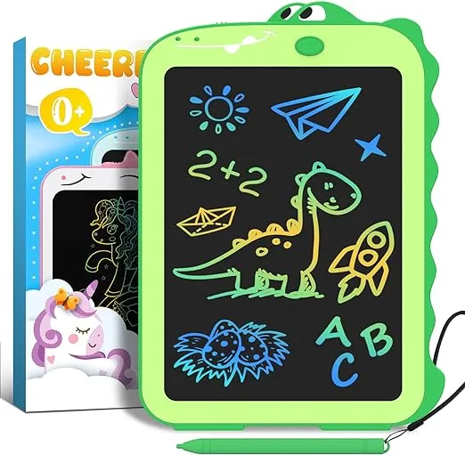 LCD Writing Tablet for Kids Toys 8.5" Toddler Toys Learning Drawing Board Dinosaur Toys for 3 4 5 6 7 Year Old Boys Girls Birthday Gifts Idea Light Doodle Pad Christmas Stocking Stuffers for Kids