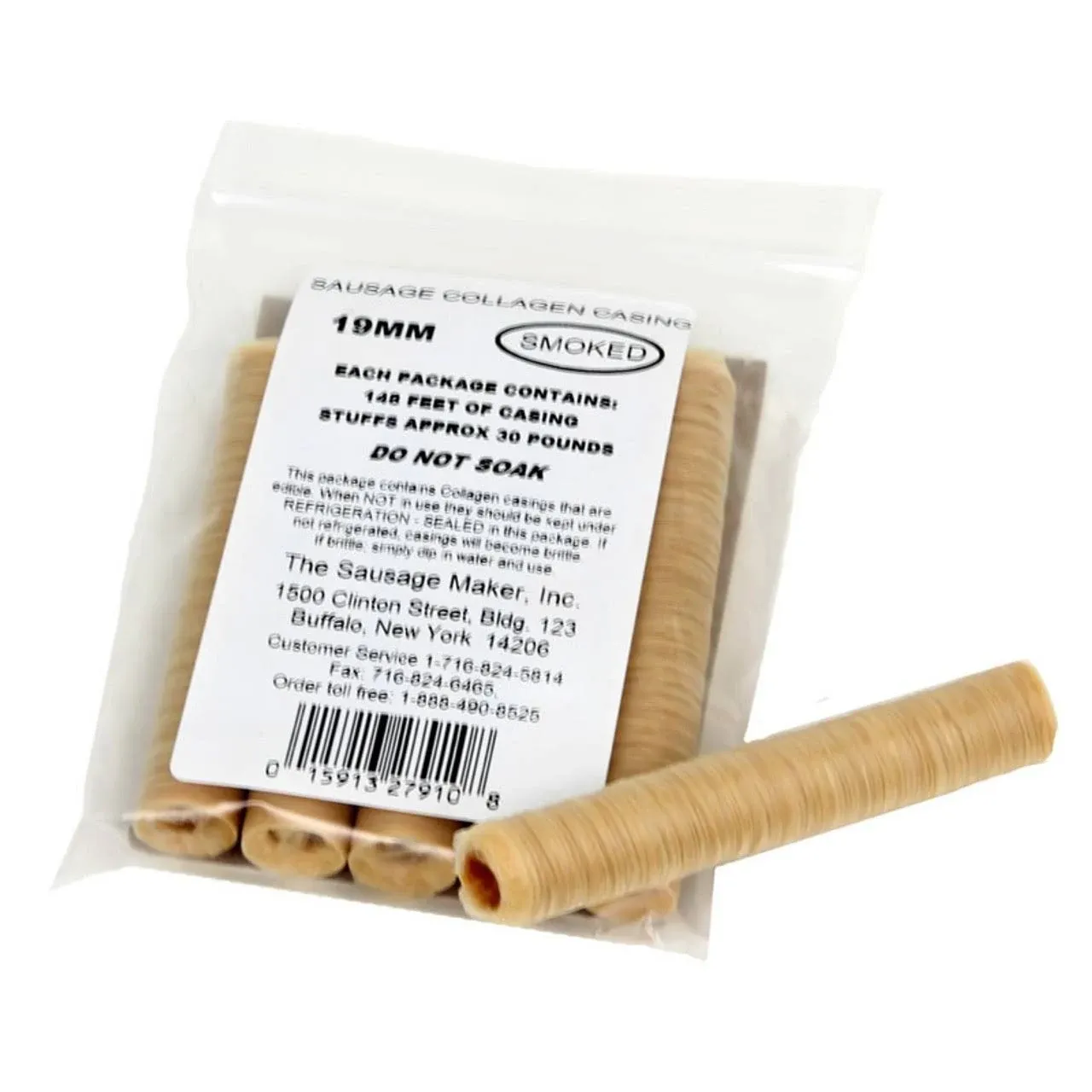 The Sausage Maker Smoked Collagen Casings | 19mm / 0.75