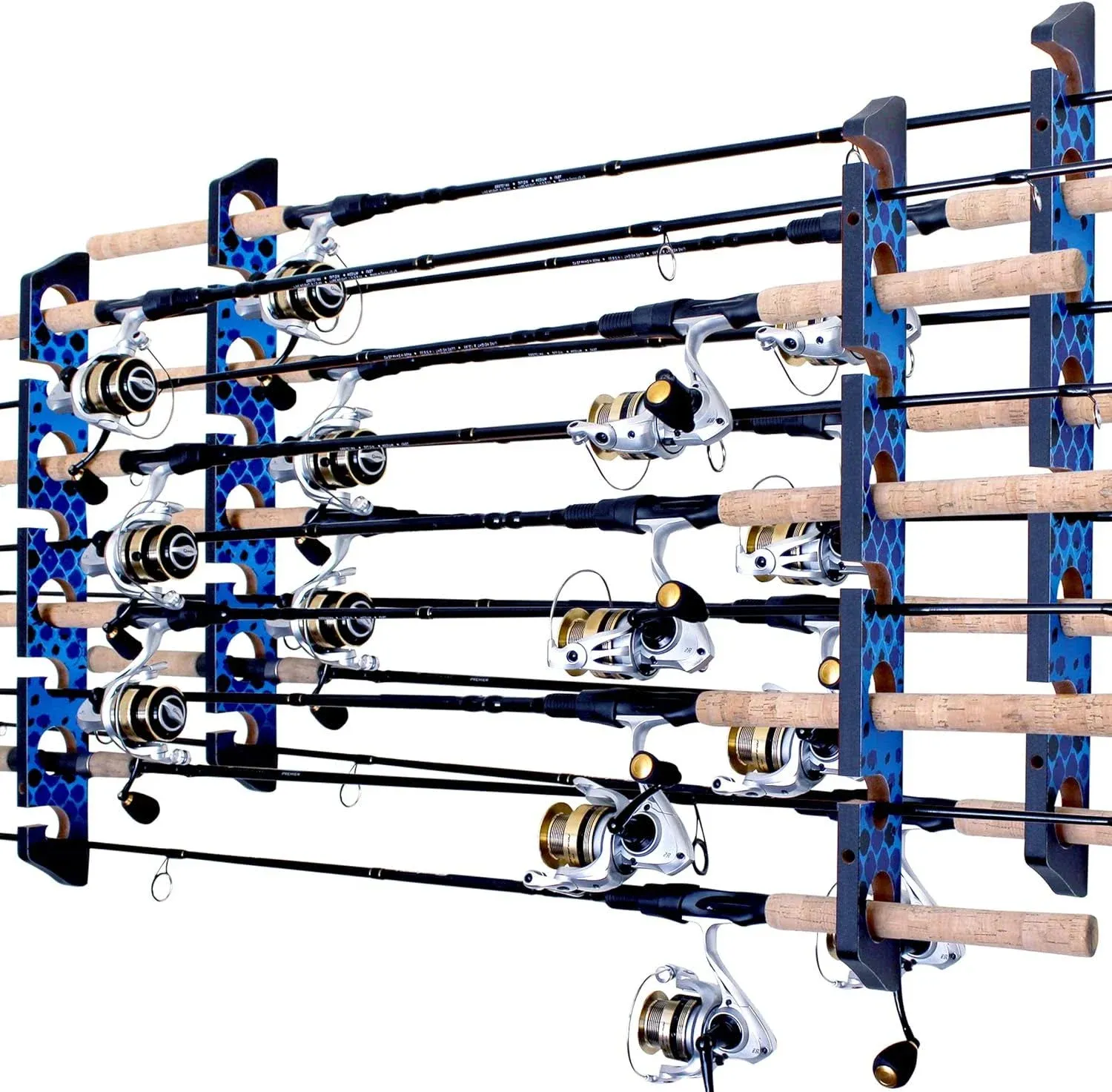 Rush Creek Creations Deep Blue Laminate 8-Rod Ceiling/Wall Rack (2-Pack) 38-4069