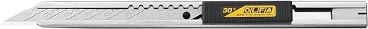 OLFA 9mm Stainless Steel Graphics Knife (SAC-1) - Multi-Purpose Retractable Art Utility Precision Knife w/Snap-Off Blade, Replacement Blades: Any OLFA 9mm Blade