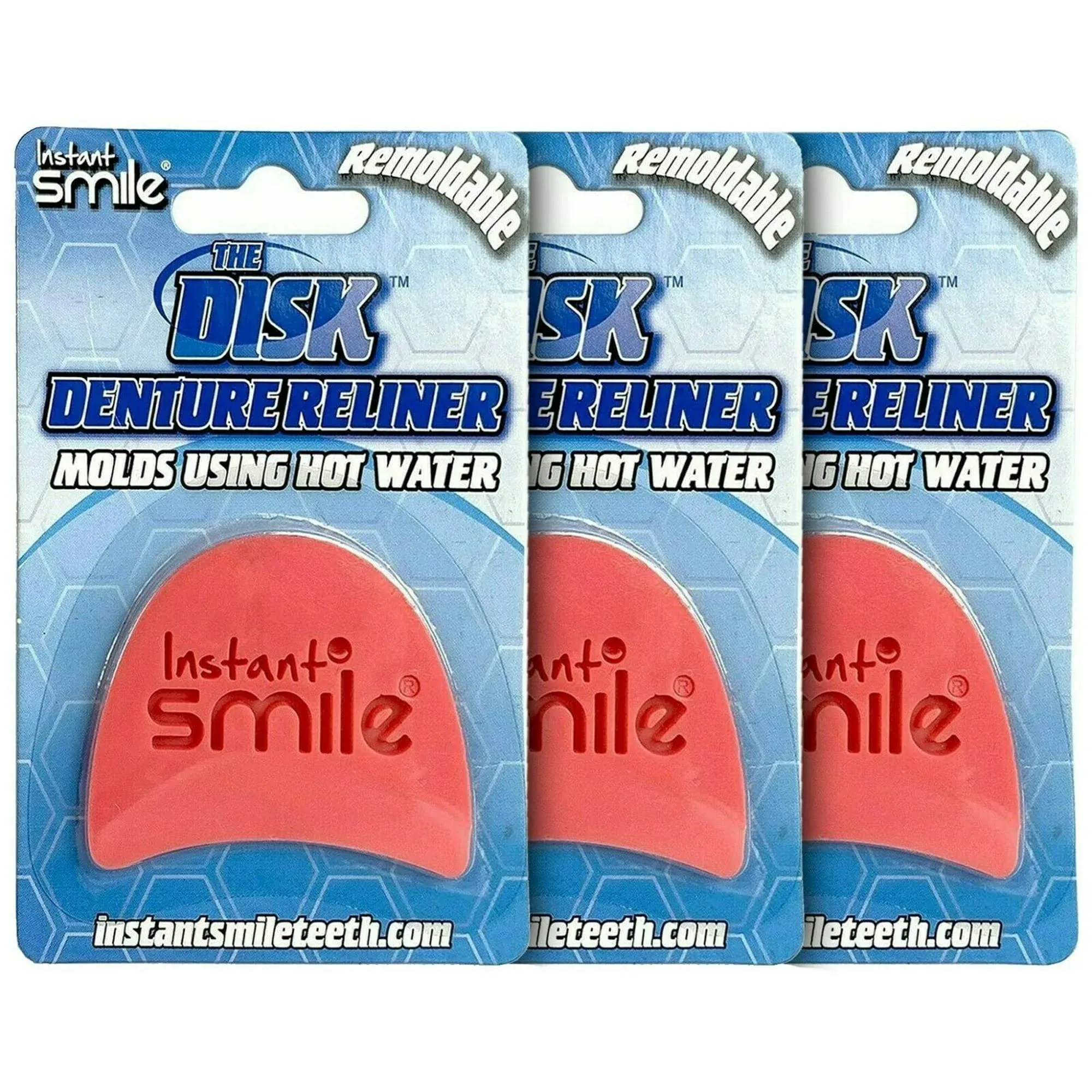 Instant Smile - The Disk Denture Reliner - Forms Using Hot Water