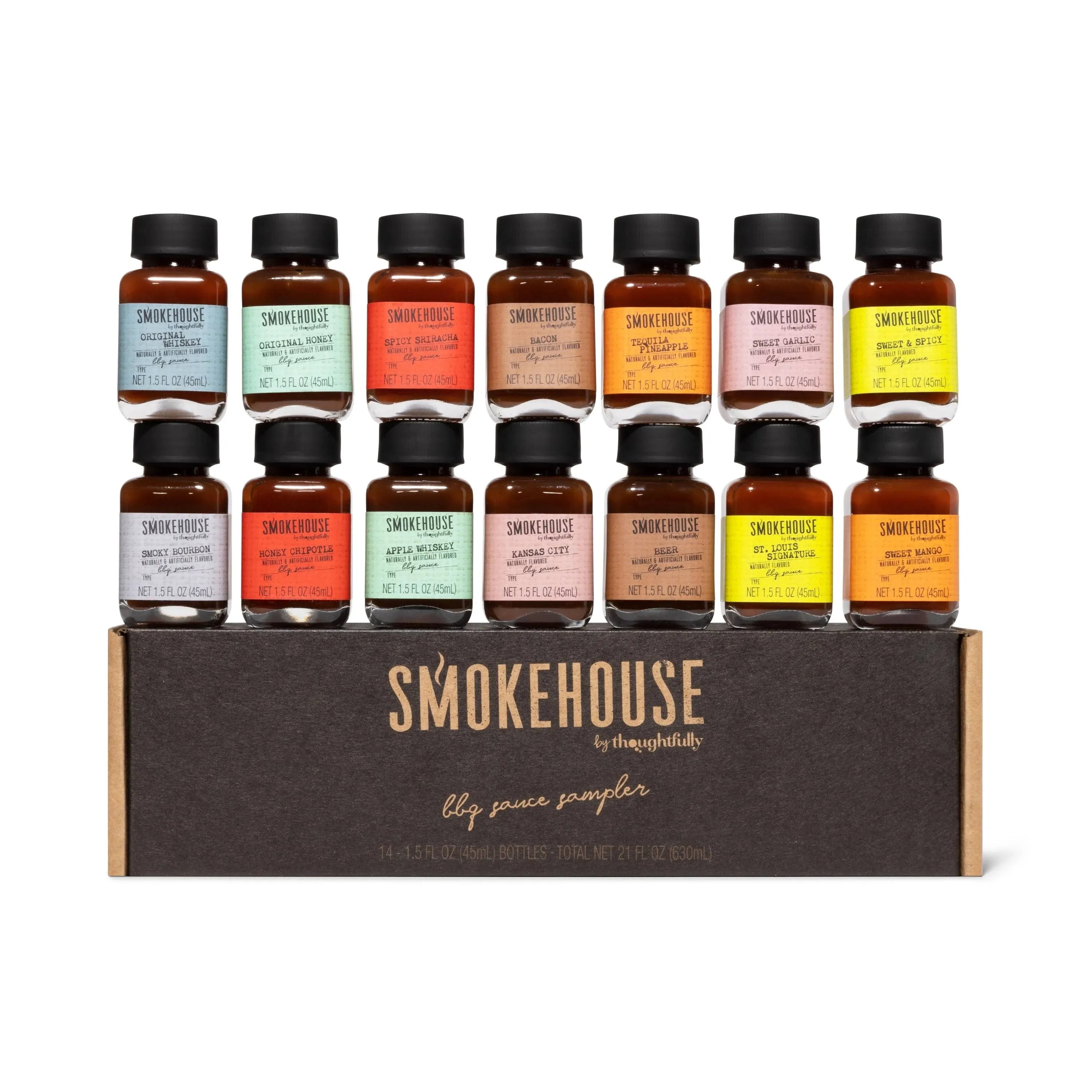 Smokehouse by Thoughtfully, Gourmet BBQ Sauce Sampler Variety Pack Gift Set, Set ...