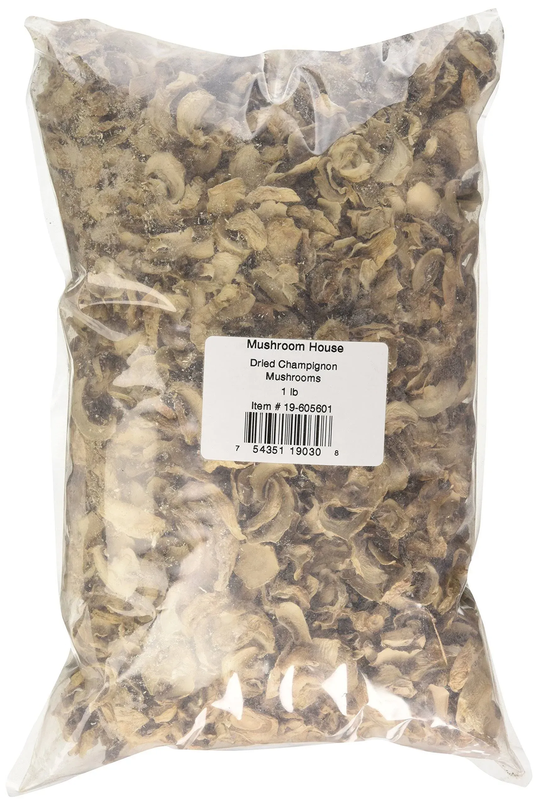 Mushroom House Dried Champignon Mushrooms, 1 Pound