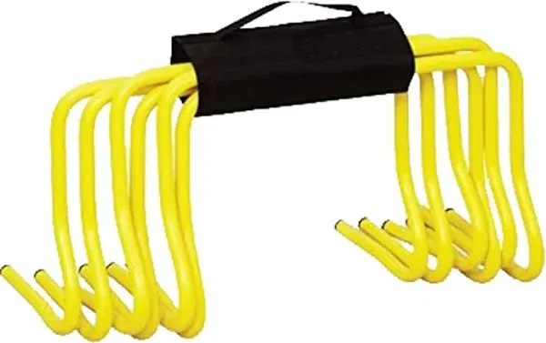 SportsgearUs Set Of 6 Speed Agility 6&#034; Hurdles With Carry Strap