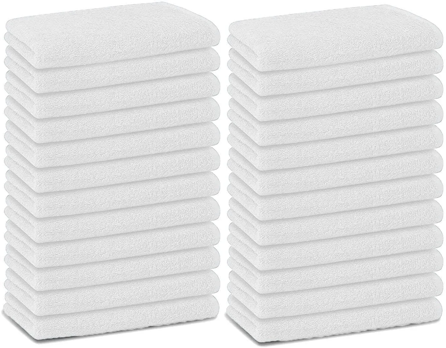 Arc Home White Hand Towels 24 Pack 16 x 26 Inches, Salon Towels for Hair Stylist ...