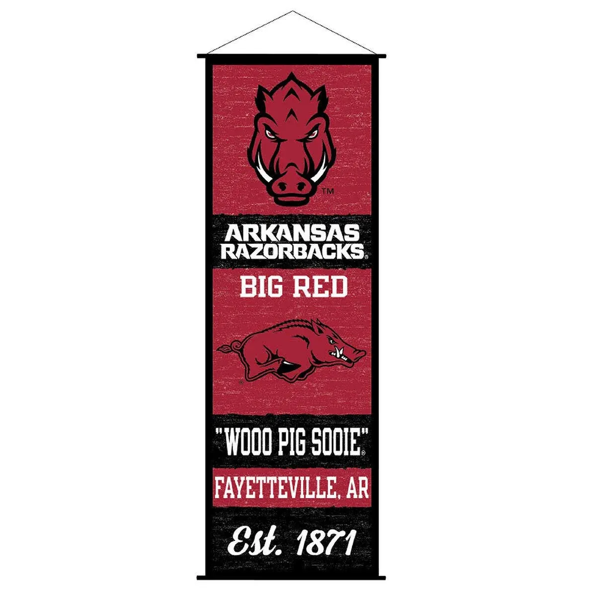 University of Arkansas Decor and Banner Arkansas Razorbacks Banner Art Sign