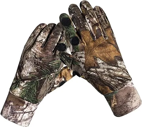 EAmber Camouflage Hunting Gloves Full Finger/Fingerless Gloves Pro Anti-Slip Camo Glove Archery Accessories Hunting Outdoors