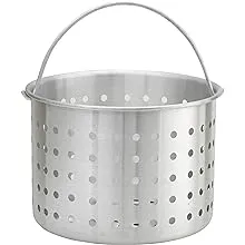 Winware B001CHKLOU Professional Aluminum Steamer Basket Fits 60-Quart Stock Pot, Silver