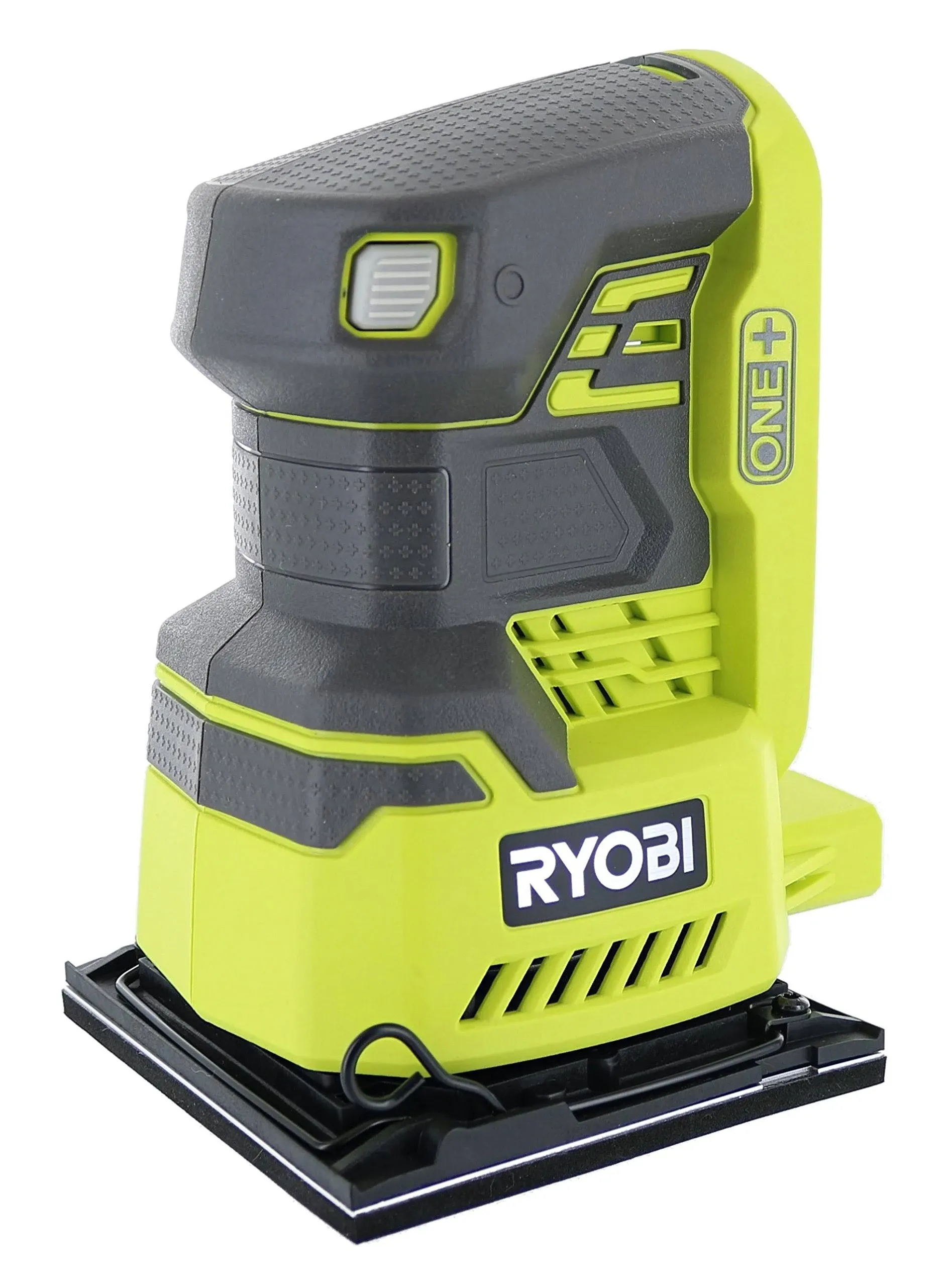 Ryobi P440 One+ 18V Lithium Ion 12,000 RPM 1/4 Sheet Palm Sander w/ Onboard Dust ...