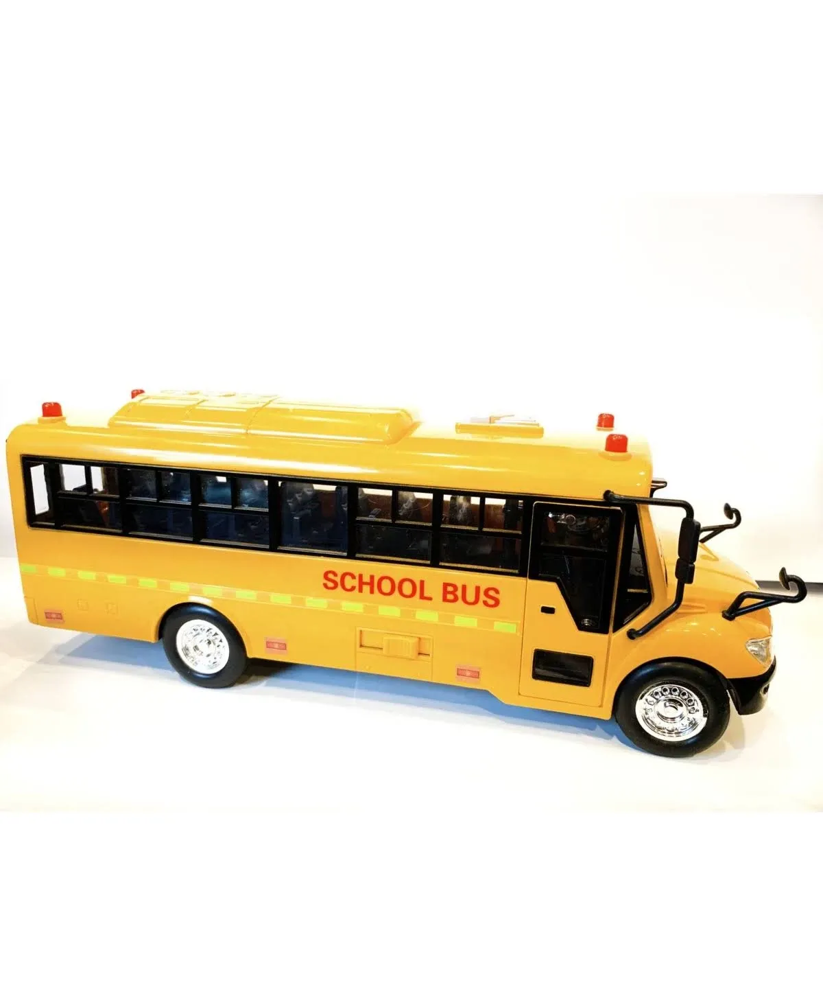 Big Daddy EDUCATIONAL Yellow School Bus with Lights and Openable Doors simple Pull Back & watch it GO! with Sounds and Familiar Singable Songs