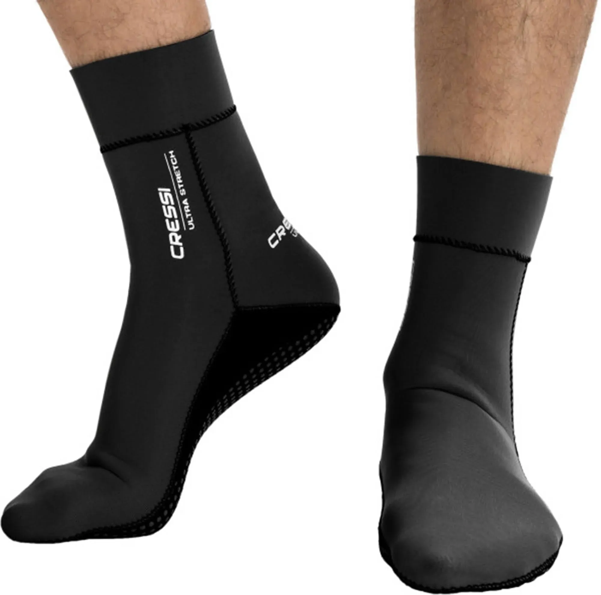 Open Box Cressi 1.5mm Ultra Stretch Socks - Black  - Medium